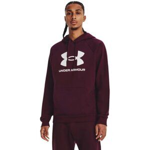 UNDER ARMOUR Men’s Rival Fleece Big Logo Front Pocket Hoodie SMALL NWT